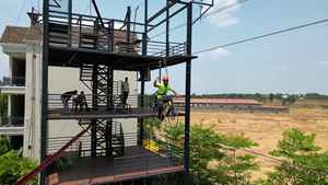 Torre de Actividades Múltiples Comercial para Parques de Aventura, Torre de Desafío al Aire Libre con Circuito de Cuerdas y Elementos de Escalada - Product Image 5
