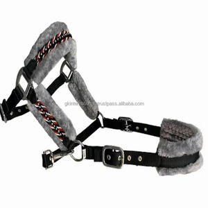 Design chic Vison rembourré doux et confortable Nylon Horse Halter dans toutes les tailles personnalisées et beaucoup de couleurs avec raccords en acier inoxydable - Product Image 3