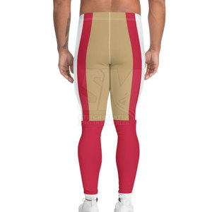 Leggings de compression pour hommes pour la gym et le yoga, vente en gros, taille haute, meilleure taille, design personnalisé - Product Image 3