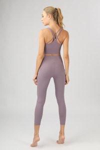 Conjunto Deportivo de 2 Piezas para Mujer, Sin Costuras, de Spandex/Nailon, Sujetador Deportivo, Leggings de Yoga Ajustados de Cintura Alta, Ropa Deportiva al Por Mayor - Product Image 2