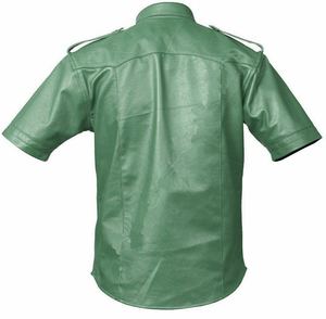 เสื้อเชิ้ตหนังแท้ 100% คุณภาพสูง ระบายอากาศได้ดี ติดกระดุม สไตล์ไฮสตรีท สำหรับผู้ชาย ราคาขายส่งใหม่ คอลเลคชั่นฤดูหนาว - Product Image 2