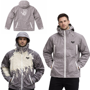 เสื้อแจ็คเก็ตกันลมกันน้ำแบบเปลี่ยนสีได้สำหรับผู้ชาย รุ่นเปลี่ยนสีตามอุณหภูมิ พร้อมระบบทำความร้อนในตัว - Product Image 1