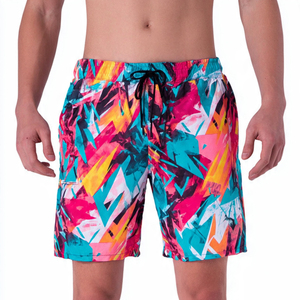 Swimming <b>Trunks</b> <b>Men's</b> Beach Shorts 100% Polyester Sublimation Swim Beach Wear Shorts <b>Men</b> Drawstring Beach Swim Shorts <b>Mens</b> - Product Image 3