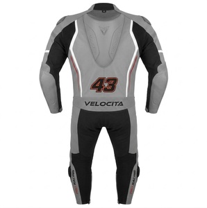 Combinaison de moto en cuir sur mesure de qualité supérieure MotoCP Racing 1 pièce, équipement de conduite avec bosse niveau 2 CE, fabriquée sur mesure - Product Image 2