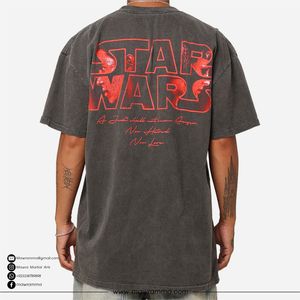 Camiseta Extra Grande de Algodón 100% con Logotipo Personalizado, para Hombre, Ecológica, de Lujo, Estilo Urbano, Impresión Gráfica DTG, Hombros Caídos - Product Image 2