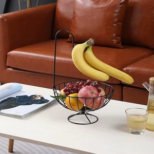 Classic Metal Banana Holder Hanging Fruit <b>Stand</b> Circle Shape Storage Basket for Kitchen Neatening - Product Image 5