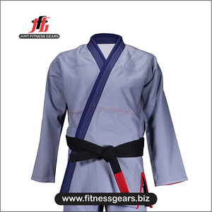 Uniformes d'arts martiaux unisexes en polyester/coton légers, respirants et durables, sur mesure de haute qualité, entièrement personnalisables à l'avant - Product Image 5
