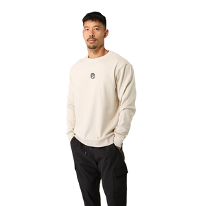 <b>Men</b> Premium Crew Neck Sweatshirt Solid Color Long Sleeve Casual Streetwear <b>Pullover</b> OEM Wholesale Supplier - Product Image 3