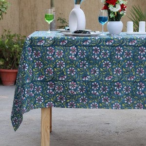 Mantel de Algodón con Estampado Floral, Tamaño Personalizado, Elegante Mantel con Estampado Indio, Diseño Étnico, Mantel Rectangular Estampado - Product Image 6