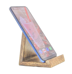 Support de téléphone portable en bois avec logo personnalisé, article de bureau très vendu, artisanat naturel par UF INTERNATIONAL crafts - Product Image 3