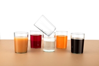 Juego de Vasos de Vidrio Transparente, Modernos, Reutilizables, Vasos Highball para Agua/Jugo/Bebidas, para el Hogar, Cocina y Comedor