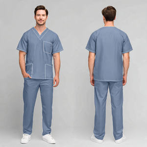 Uniformes Médicos de Punto de Primera Calidad para Doctores y Enfermeras, Conjuntos de Uniformes Quirúrgicos Transpirables y Cómodos, Ropa de Hospital Unisex - Product Image 2