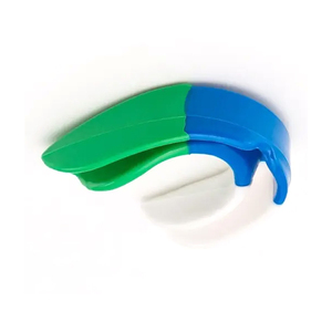 Protège-dents en silicone moulable vert bleu blanc, ajustement universel, léger, équipement de protection sportive pour la boxe, adultes - Product Image 3
