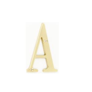 Home Decor <b>Brass</b> “A” <b>Letter</b> Design Door Alphabet Premium House Address Plaque for Home Office - Product Image 1
