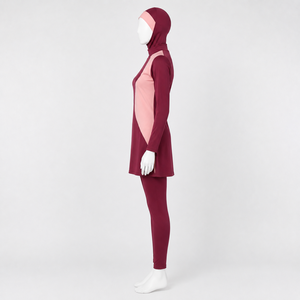 Ensemble burkini modeste pour femmes, avec un design couvrant pratique, tissu à séchage rapide et confort flexible pour la natation, service OEM - Product Image 5