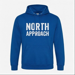 เสื้อฮู้ดผู้ชาย North Approach สีน้ำเงิน ผ้าฝ้ายเฟรนช์เทอร์รี่ สวมใส่สบาย มีกระเป๋าหน้า ทรงปกติ เหมาะสำหรับใส่ในฤดูใบไม้ร่วง - Product Image 1
