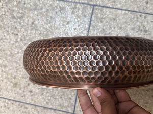 Handmade Hammered Copper Vessel Sink Luxury Modern <b>Bathroom</b> <b>Vanity</b> Wash Basin Decorative Copper Bowl Sink <b>Rustic</b> <b>Bathroom</b> Basin - Product Image 4