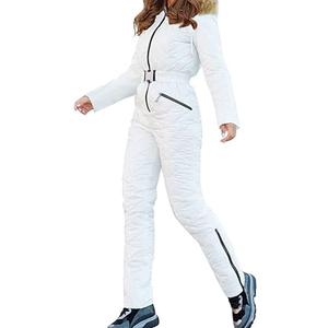 Mono de Esquí Azul Unisex para Invierno, con Capucha, Impermeable, Aislado, de una Pieza, con Cierre de Cremallera, Ropa para Exteriores AL SWANS - Product Image 5