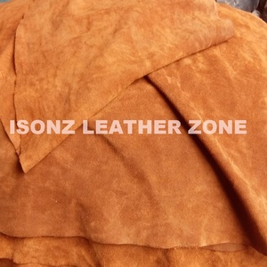 Cuir suédé véritable marron doré pour la fabrication de chaussures, vêtements, gants, ceintures et sacs - Product Image 2