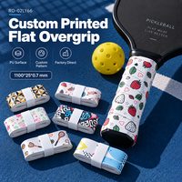 Bande adhésive plate en PU personnalisée avec impression, personnalisation du logo OEM ODM pour accessoires de raquettes de tennis, badminton et pickleball
