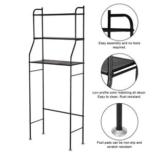 Scaffale angolare per bagno a 3 ripiani in acciaio inox 304, facile da montare - Product Image 4