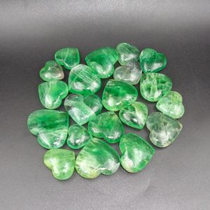Cristal de Fluorita Verde Natural Chakralume, Piedra Curativa Pulida, Gema Grabada en Forma de Corazón, Reiki, Meditación, Sanación Energética - Product Image 3