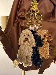 Handcrafted Embroidery <b>Keychain</b> with Premium Beadwork Stylish Bag Accessory - Product Image 5