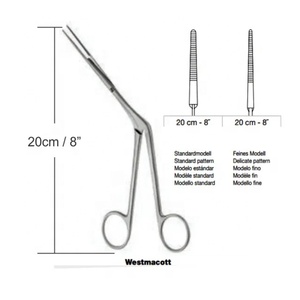 Pinces nasales de qualité professionnelle, instrument chirurgical pour les procédures ORL nasales et les applications médicales hospitalières, en acier inoxydable - Product Image 2