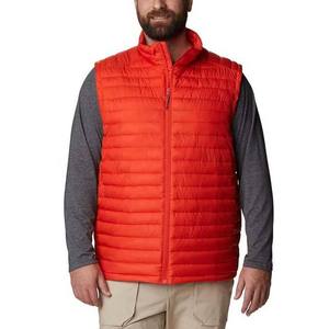2025 High Quality Gilet Puffer Men's <b>Jackets</b> Breathable Fabric Solid Orange Color Sleeveless Winter Warm Oversize Puffer Vest - Product Image 6