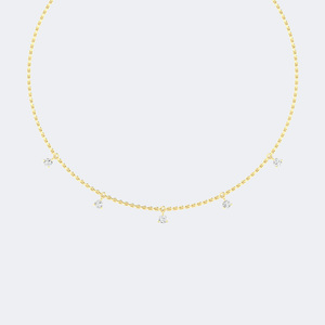 Collier pendentif rond en diamant de 1,00 carat (CTW) en or 14 carats, diamant de laboratoire couleur D VVS, serti à griffes, bijou pour femme - Product Image 5
