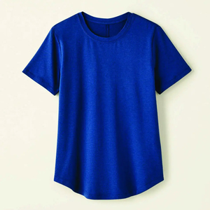 T-shirt pour femme en coton 100% respirant, coupe ample, couleur unie, style décontracté, streetwear, personnalisable, vente en gros, meilleure qualité - Product Image 1