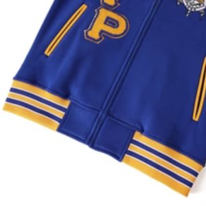 Sigma Gamma Rho Premium <b>Blue</b> Varsity Fleece Jacket Chenille Embroidery Greek Sorority Apparel Women - Product Image 6
