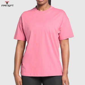 T-shirt d'été décontracté pour femme, col rond uni, coupe régulière, manches longues, 100 % coton, écologique, vente chaude - Product Image 1