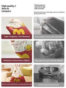 ถุงขยะแบบมีเชือกผูกปิดอัตโนมัติ HDPE หนาพิเศษ ยี่ห้อ Chinei Cute สำหรับใช้ในสำนักงานและที่บ้าน - Product Image 3