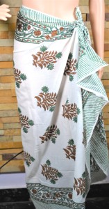 ชุดว่ายน้ำผ้าฝ้ายพิมพ์ลายบาติกแบบแฮนด์เมด กระโปรงแบบไม่มีสายรัด ผ้าคลุมชายหาด งานฝีมืออินเดีย เสื้อผ้าฤดูร้อนแบบทอ - Product Image 4