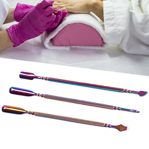 Pousse-cuticules professionnel en acier inoxydable pour manucure et pédicure, outil de nettoyage des ongles, nettoyeur de cuticules - Product Image 6