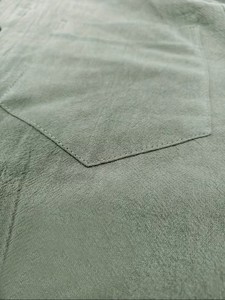 Men's Summer Vacation Casual Long Sleeve Button-<b>Up</b> Stand Collar Solid Color Soft Breathable Fabric Quick Dry Regular Fit Chest - Product Image 4