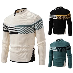 Pull en laine/viscose doux pour homme, tricoté, anti-boulochage, construction durable, respirant, tissu 240g, usage quotidien, extérieur - Product Image 4