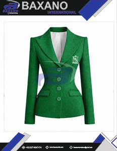 Blazer de bureau simple boutonnage Iota Phi Lambda, veste de travail formelle sur mesure de qualité supérieure, manteau professionnel pour femme - Product Image 6