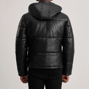 Veste à capuche pour homme, vente en gros, logo personnalisé, fermeture éclair, manteau d'hiver décontracté, vêtements de mode pour l'extérieur, fabricant OEM ODM, marque privée - Product Image 2