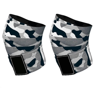 <b>Knee</b> Wraps Gym Fitness Weight Lifting Power Lifting <b>Compression</b> Elastic Adjustable Breathable Thick Professional Protection <b>Knee</b> - Product Image 3