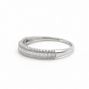 Anillo de Compromiso de Plata de Ley 925 con Corte Princesa, Moissanita Clásica, Ajuste Cómodo, Regalo para el Día de la Madre - Product Image 4
