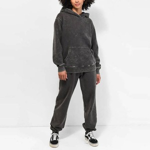Acid Wash <b>Off</b> the <b>Shoulder</b> <b>Sweatshirts</b> for Women Inspired Acid Wash Oversized Hoodies for Women with Customized Colors and logo - Product Image 1