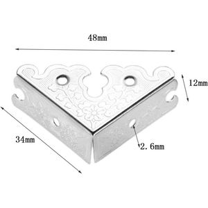 4pcs Retro Style Metal <b>Frame</b> Corner Protectors Decorative Edge Safety Guards Covers for <b>Picture</b> <b>Frames</b> Jewelry <b>Boxes</b> Wooden Gift - Product Image 2