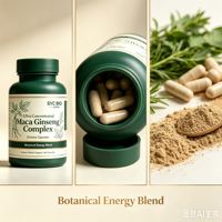 Capsules OEM Maca Panax Ginseng Complex pour Hommes – Soutien Naturel Énergie et Stamina – 60 Gélules – Marque Privée – Vente en Gros Usine – Durée de Conservation 18 Mois