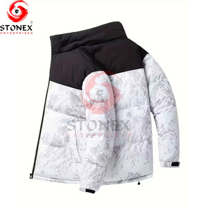 Chaqueta Acolchada Sublimada para Hombre, Ligera, Cálida, Impermeable, con Capucha, para Invierno, Viajes, Uso Diario y Casual - Product Image 4