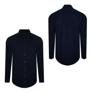 Chemise habillée classique pour homme, coupe ajustée, tissée, manches longues, en mélange de coton infroissable, boutonnée, pour affaires, bureau et soirées - Product Image 3