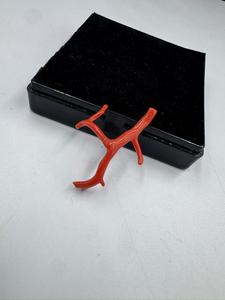 ลูกปัดปะการังแดงอิตาลีรูปทรงกิ่งไม้ พลอยดิบสำหรับทำเครื่องประดับ ปะการังธรรมชาติรูปทรงต้นไม้ พลอยคุณภาพสูง - Product Image 4