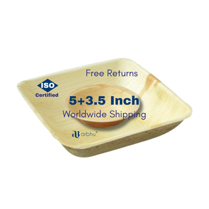 Tazones Desechables de Hoja de Palma Areca Orgánica, Vajilla Biodegradable para una Alimentación Saludable y Eventos Ecológicos, Material de Hoja Compostable - Product Image 1