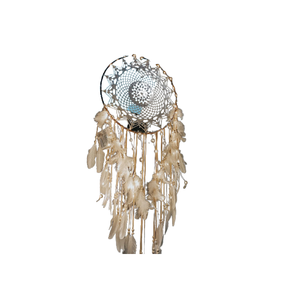 Atrapasueños de Plumas de Macramé con Diseño Único, Hecho a Mano, de Algodón Tejido, Estilo Boho, Decoración de Pared con Forma de Luna, Compre al Precio Más Bajo - Product Image 4